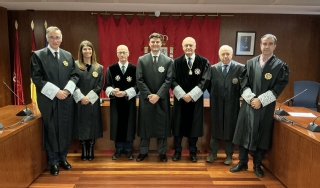 Guillermo Cué Avello ha jurado hoy su cargo como nuevo juez destinado en Navarra ante la Sala de Gobierno del Tribunal Superior de Justicia